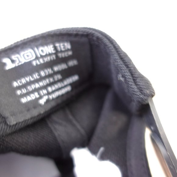 Oxigen Hat Mens Black Snapback Cap Wool Blend Flexfit Tech 110 One Ten OSFA - Picture 8 of 9